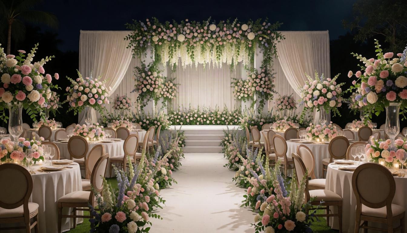 Large Venue Floral Setup